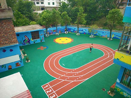 EPDM彩色橡胶颗粒地面-儿童乐园
